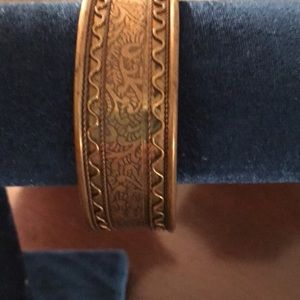 Brass look cuff bracelet